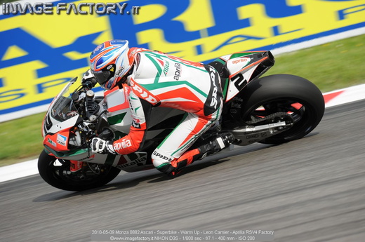 2010-05-09 Monza 0882 Ascari - Superbike - Warm Up - Leon Camier - Aprilia RSV4 Factory